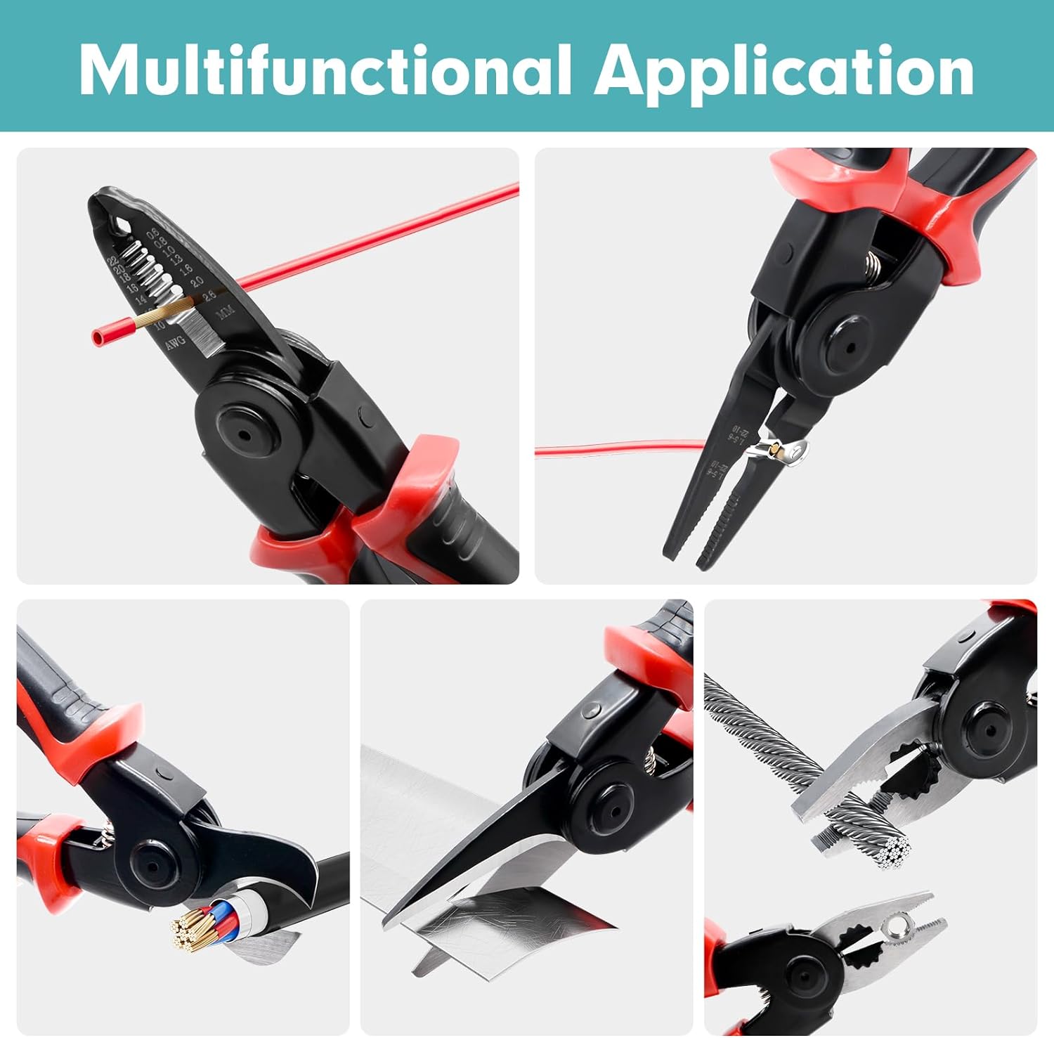 Miniatura 5 de Juego de alicate multifuncionales 5 en 1